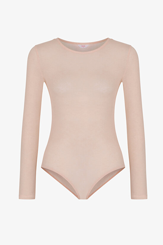 Açık Pembe Termal Etkili Uzun Kollu Body